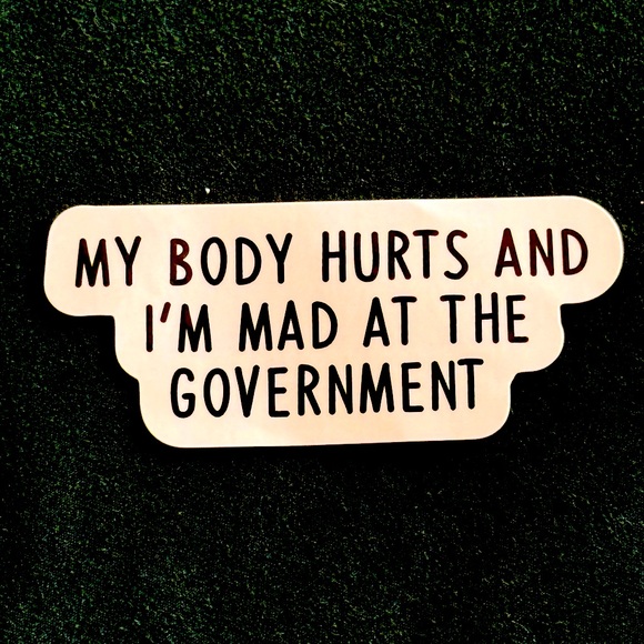 Statement Sticker with Bold Text- Great for water bottles, cups, laptops,& more - Picture 1 of 2